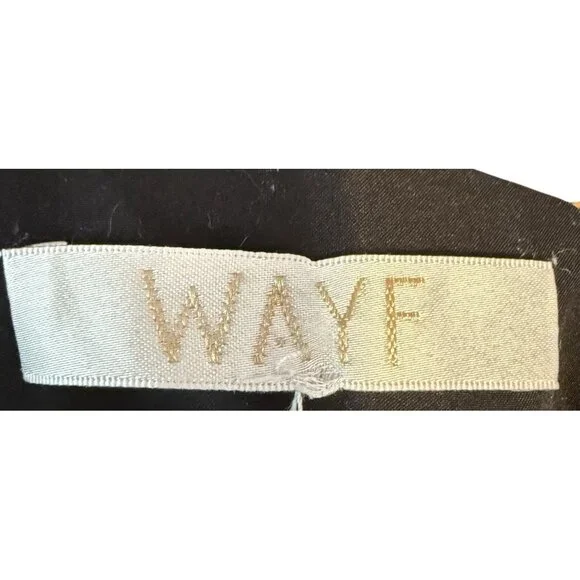 WAYF Floral Maxi Dress Front Tie Cutout Short Sleeves Multicolor Size M - Picture 5 of 6